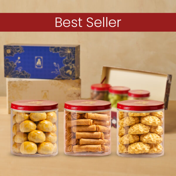 Best Seller Dynasty Bloom Gift Box – Champagne Gold (Fixed Set) 香槟金色礼盒